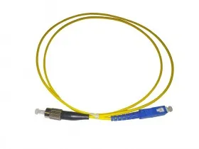 Патч-корд оптический переходной SC-FC/UPC SM Simplex 3.0мм 9/125, 1м Netko, LSZH