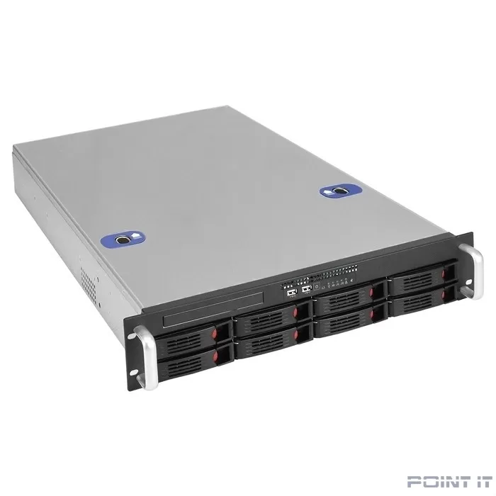 Exegate EX295861RUS Серверный корпус ExeGate Pro 2U660-HS08 <RM 19", высота 2U, глубина 660, БП 2U-500ADS, 8xHotSwap, USB>