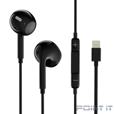 Perfeo наушники вкладыши c микрофоном REDONE черные 8pin-BT