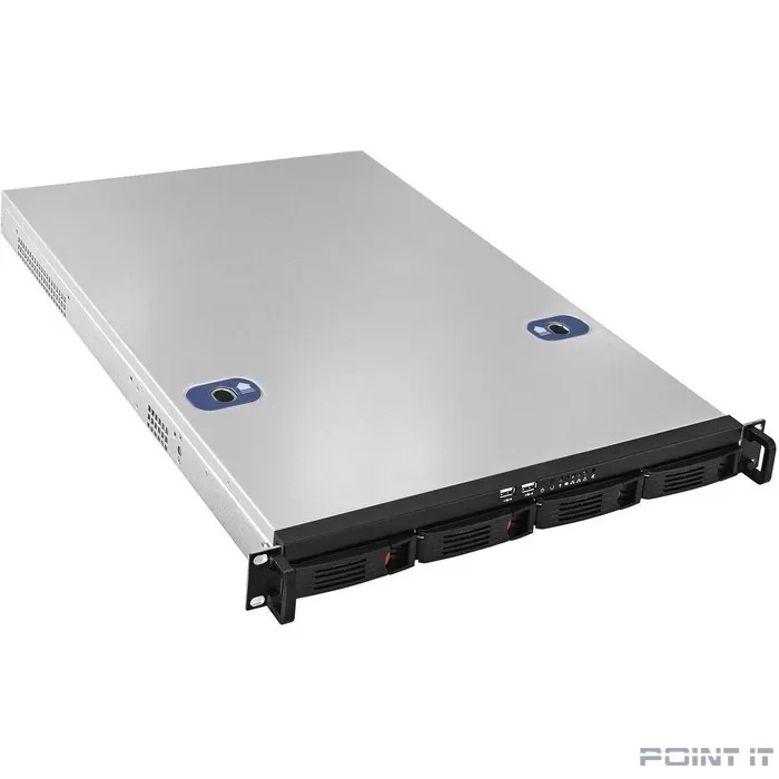 Exegate EX293175RUS Серверный корпус ExeGate Pro 1U660-HS04 <RM 19", высота 1U, глубина 660, БП 1U-900ADS, 4xHotSwap, USB>