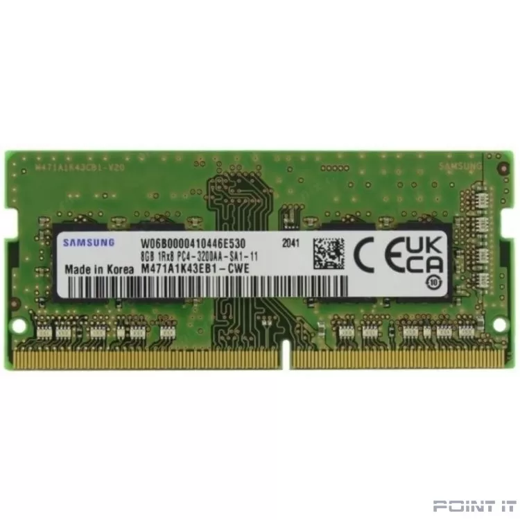 Samsung DDR4 8Gb 3200MHz M471A1K43EB1-CWE OEM PC4-25600 CL19 SO-DIMM 260-pin 1.2В original single rank