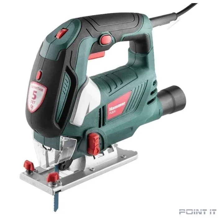 HammerFlex LZK930L Лобзик [630445] {930Вт 0-3000ход/мин 100мм-дер 10мм-мет маятник в кейсе}