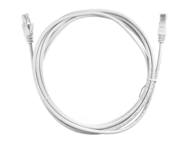 Патч-корд Netko СКС UTP4 cat.5e, 3.0м, литой коннектор, серый, LSZH
