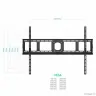 ONKRON UF4 чёрный {40"-80" Максимальная нагрузка: 75 кг VESA: 75x75, 100x100, 100x200, 200x100, 200x200, 200x300, 200x400, 300x100, 300x200, 300x300, 300x400, 400x200}