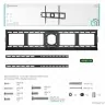 ONKRON UF4 чёрный {40"-80" Максимальная нагрузка: 75 кг VESA: 75x75, 100x100, 100x200, 200x100, 200x200, 200x300, 200x400, 300x100, 300x200, 300x300, 300x400, 400x200}