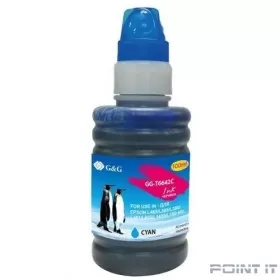 Чернила G&amp;G GG-T6642C голубой100мл для Epson L100, L110, L120, L130, L132, L210, L222
