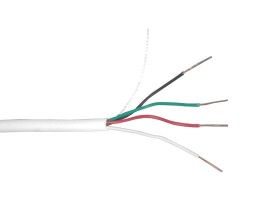 Кабель сигнальный, неэкранированный 4*0.5мм 100м, алюминий, пластиковая катушка, белый NETKO Optima