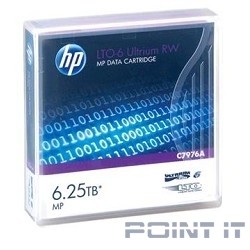 HPE C7976A, LTO-6 Ultrium 6.25TB RW Data Tape