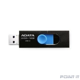 A-DATA Flash Drive 32GB  &lt;AUV320-32G-RBKBL&gt; UV320, USB 3.2, черный/голубой