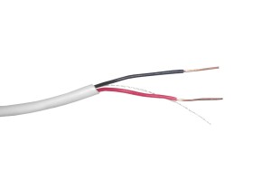 Кабель сигнальный, неэкранированный 2*0.5мм 100м, алюминий, пластиковая катушка, белый NETKO Optima