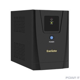 Exegate EX292794RUS ИБП ExeGate SpecialPro UNB-1200.LED.AVR.2SH.3C13.USB &lt;1200VA/750W, LED, AVR, 2*Schuko+3*C13, USB,съемн.кабель, металлический корпус, Black&gt;