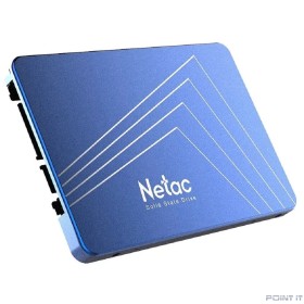 SSD 2.5&quot; Netac 256Gb N600S Series &lt;NT01N600S-256G-S3X&gt; Retail (SATA3, up to 540/490MBs, 3D NAND, 140TBW, 7mm)
