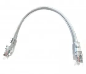 Патч-корд Technolink UTP4 cat 5e, 0,25м, ВС, LSZH, белый, литой коннектор