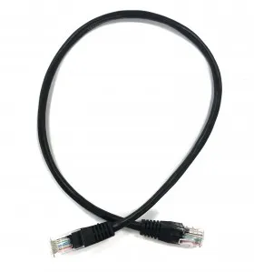 Патч-корд Technolink UTP4 cat 5e, 0,5м, ВС, LSZH, черный, литой коннектор