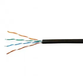 Кабель Skynet Standard UTP4 cat.5е, одножильный / 305м / Cu / Проходит Fluke тест /для наружных работ / черный