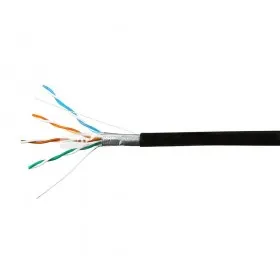 Кабель Skynet Standard FTP4 cat.5е, одножильный / 305м / Cu / Проходит Fluke тест /для наружных работ / черный