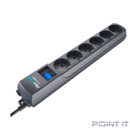 ZIS Сетевой фильтр Pilot S-MAX 5м {5 евро, 1 росс., увеличенная мощность 3500 Вт}