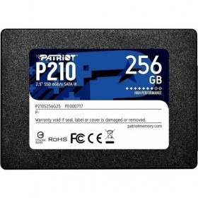 SSD PATRIOT P210 256Гб Наличие SATA 3.0 3D NAND Скорость записи 400 Мб/сек. Скорость чтения 500 Мб/сек. 2,5&quot; TBW 120 Тб P210S256G25