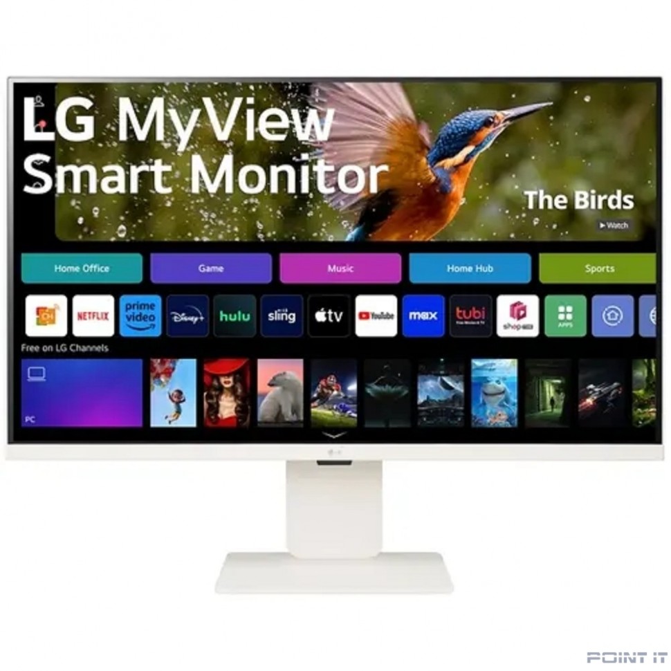 Монитор LCD LG 31.5" 32SR83U-W Smart Monitor {IPS 3840x2160 60Hz 400cd 16:9 5ms 178/178 2x5W USB-C 2xHDMI USB VESA HAS, webOS}