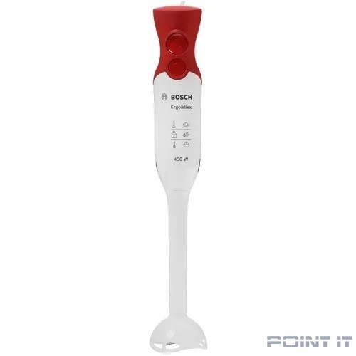Блендер погружной Bosch MSM64010 450Вт белый/красный