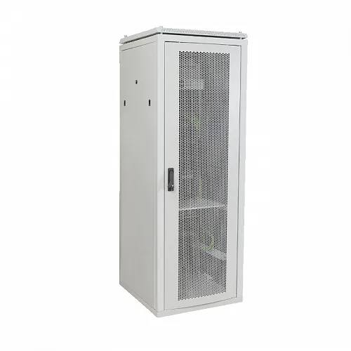 ITK Шкаф сетевой 19 LINEA N 28U 600х1000 мм с L-профилями перфорированные двери серый