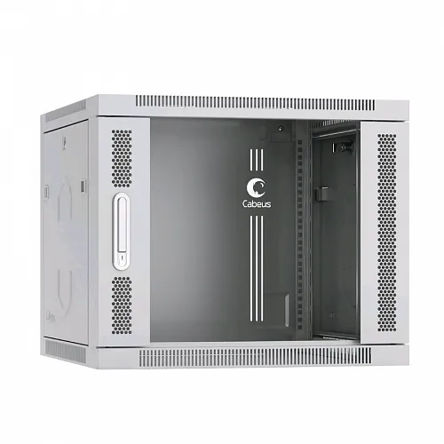 Шкаф телекоммуникационный настенный 19 9U 600x450x501mm (ШхГхВ) дверь стекло