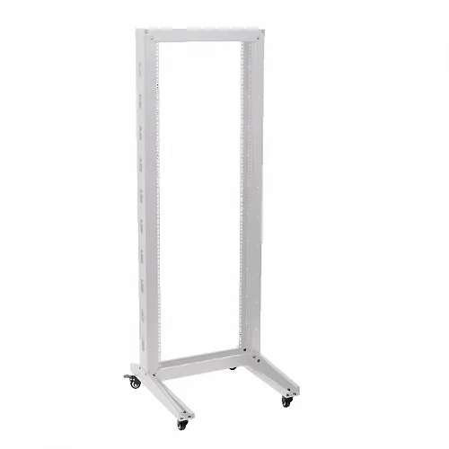 ITK 19 однорамная стойка, 42U, 600x600, на роликах, серая