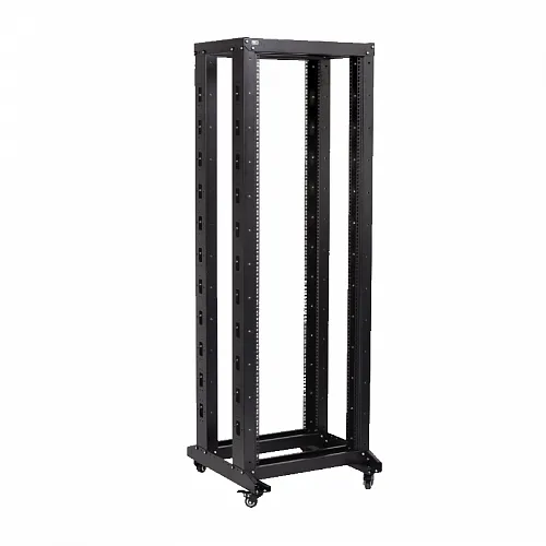 ITK 19 двухрамная стойка, 47U, 600x600, на роликах, черная