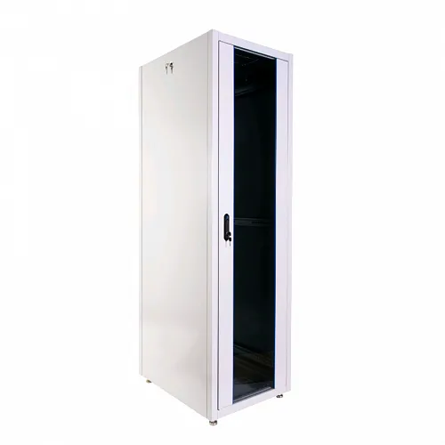 Шкаф телекоммуникационный напольный ЭКОНОМ 48U (600 × 800) дверь стекло, дверь металл
