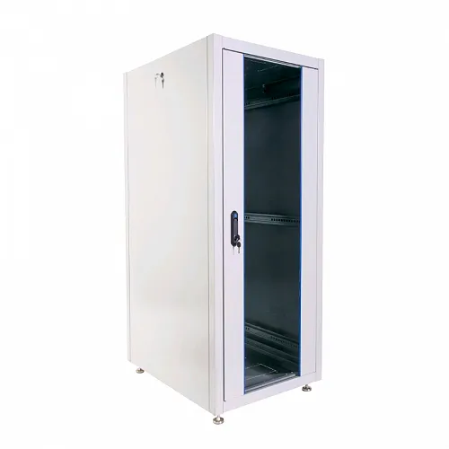 Шкаф телекоммуникационный напольный ЭКОНОМ 30U (600 × 800) дверь стекло, дверь металл
