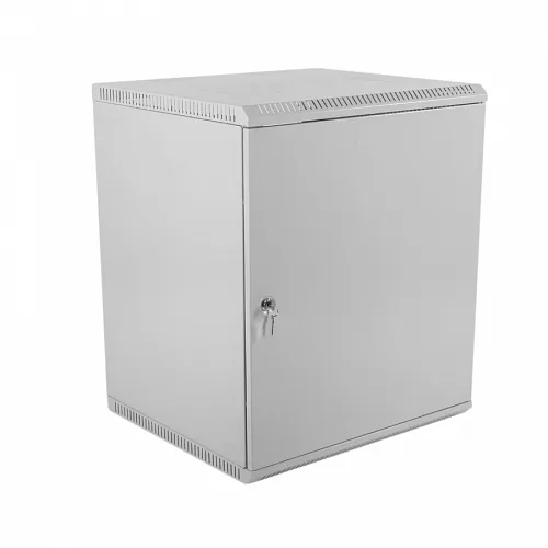 Шкаф телекоммуникационный настенный разборный ЭКОНОМ 12U (600x520) дверь металл
