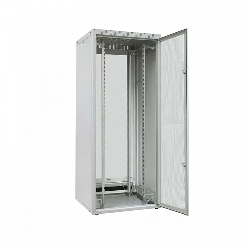 Шкаф напольный 19, ECO-LINE, 42U, 1988х600х1000мм, передняя и задняя стальные перфорир. двери (30%), стальные боковые панели с 1-точ. замками, 2 пар