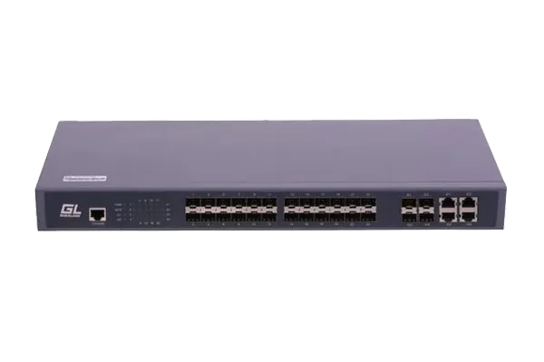 Управляемый коммутатор L2 GIGALINK 24 SFP 1000Mb/s портов, 4 Combo TX/SFP 1000Mb/s, 1 Console. 1U 19'', 220V