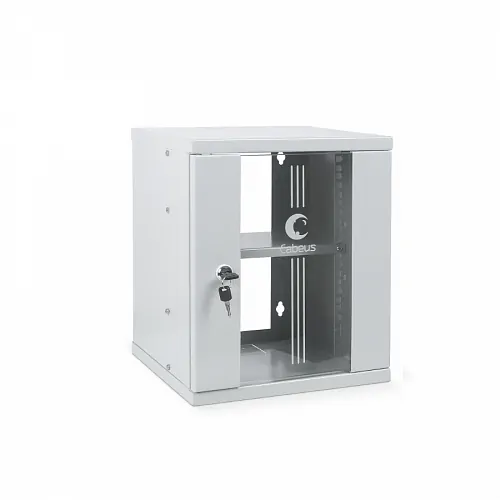 Шкаф телекоммуникационный настенный 10 8U 326x300x405mm (ШхГхВ) дверь стекло