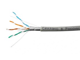 Кабель Skynet Premium FTP4 cat.5е, одножильный, 305м, Cu, Проходит Fluke тест, серый