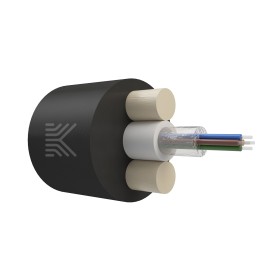 КОСТРОМАКАБЕЛЬ КОС-ОКД-4х657-ТП-3кН Дроп-кабель круглый, с центральной трубкой, усилен стеклопрутками, 4 волокна, SM 9/125, G.657.A1, полиэтилен, 3 кН