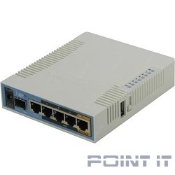 MikroTik RB962UiGS-5HacT2HnT Беспроводной маршрутизатор  hAP ac 2.4+5ГГц, 802.11a/b/g/n/ac, 5x Ethernet 1G, 1x SFP