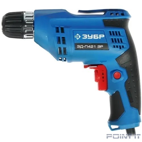 ЗУБР 420 Вт безударная дрель, серия Профессионал