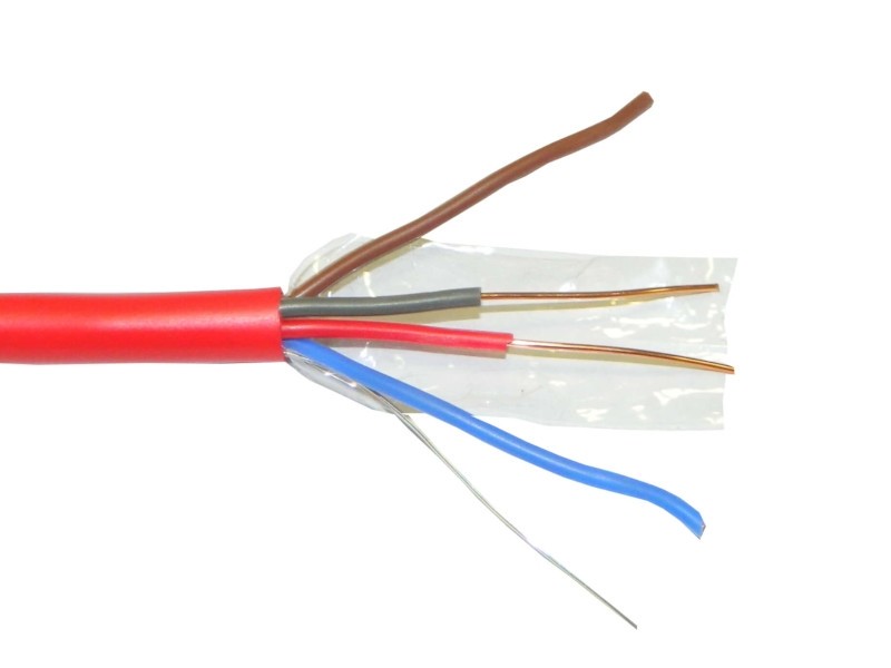 Кабель сигнальный NETKO, экранированный, КПСЭнг (А) - FRLS, 2*2*0.5мм2 (0.8мм) 200м, красный