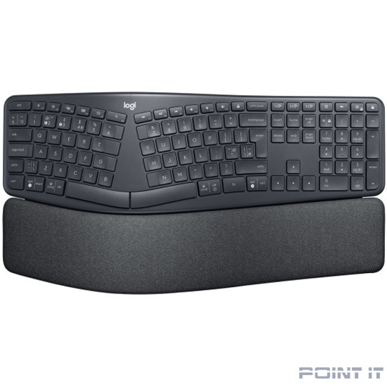 920-010110 Logitech Клавиатура ERGO K860-GRAPHITE { беспроводная, эргономичная, USB-A, технология Bluetooth Low Energy } [920-010110]