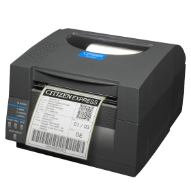 Принтер штрихкода (этикеток) Citizen CL-S521 Label Desktop/ термо/ 104 mm/ 203 dpi/ 100 mm/sec/ RS-232/ USB/ 2Y/ Grey