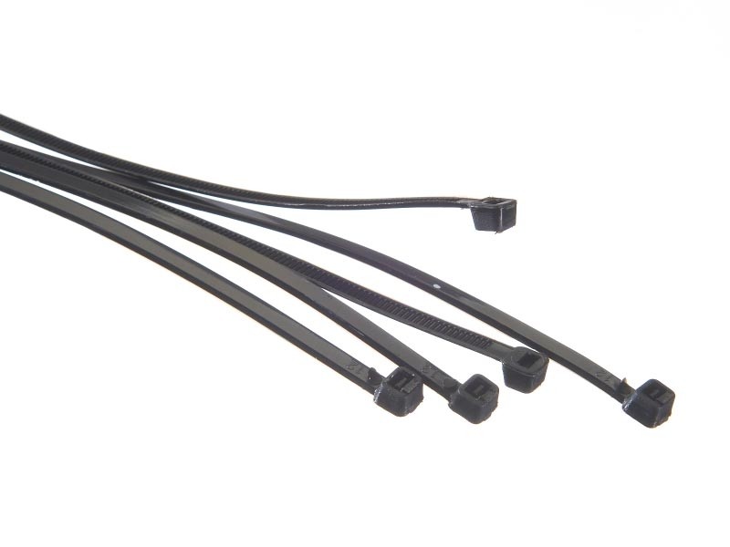 Стяжка нейлоновая 300*4.8 /100 шт/ светостойкая (черная), NETKO Optima