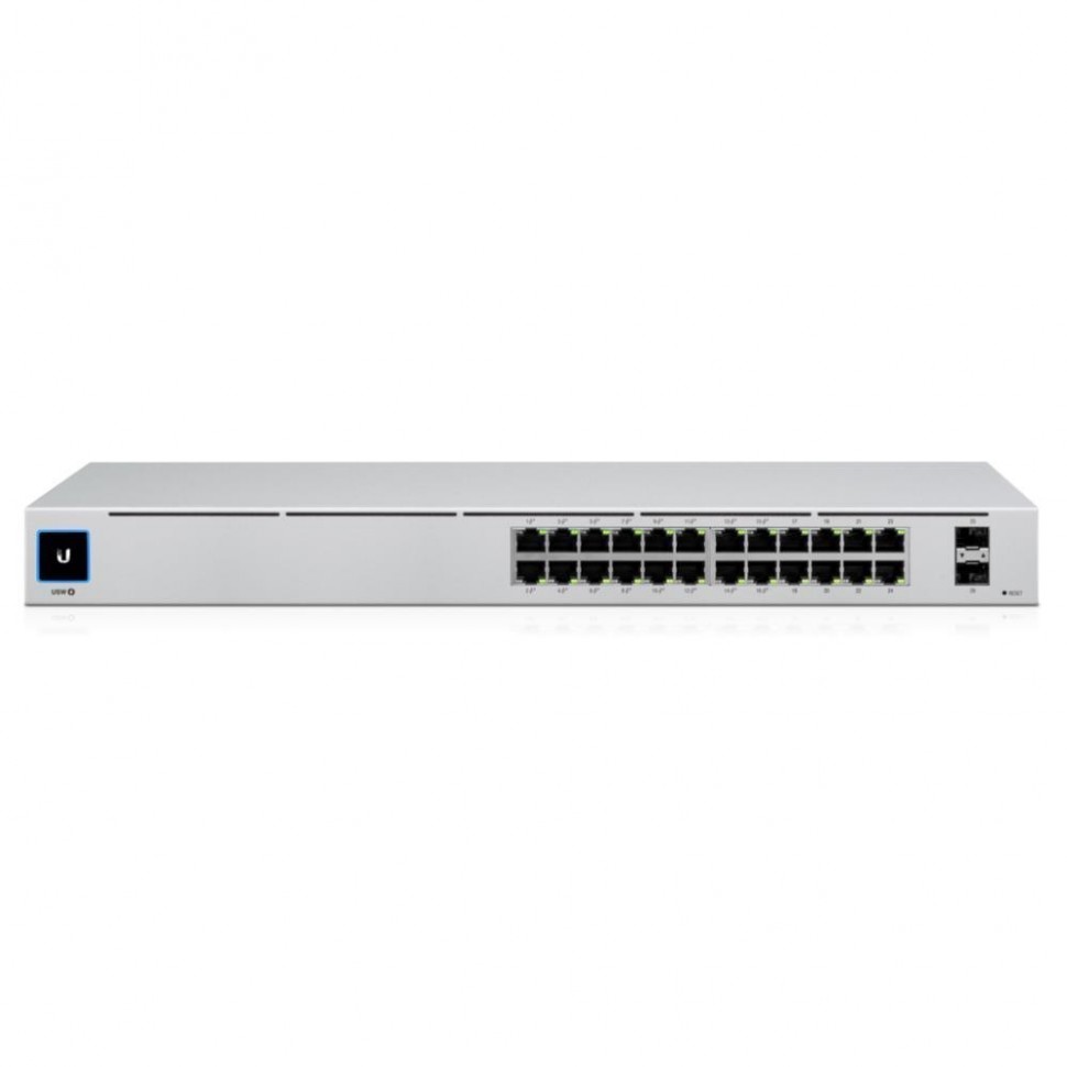 Коммутатор 24PORT 1000M 2SFP POE USW-24-POE UBIQUITI