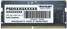 Модуль памяти для ноутбука SL 8GB DDR5-4800 PSD58G480041S,CL40, 1.1V PATRIOT