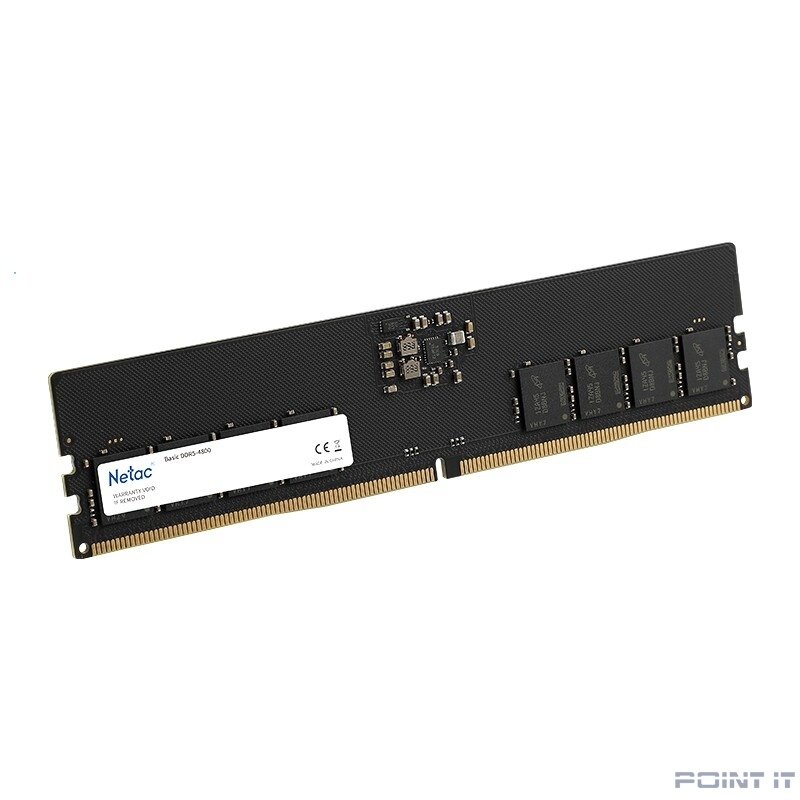 Модуль памяти DDR5 Netac Basic 16GB 4800MHz CL40 1.1V / NTBSD5P48SP-16
