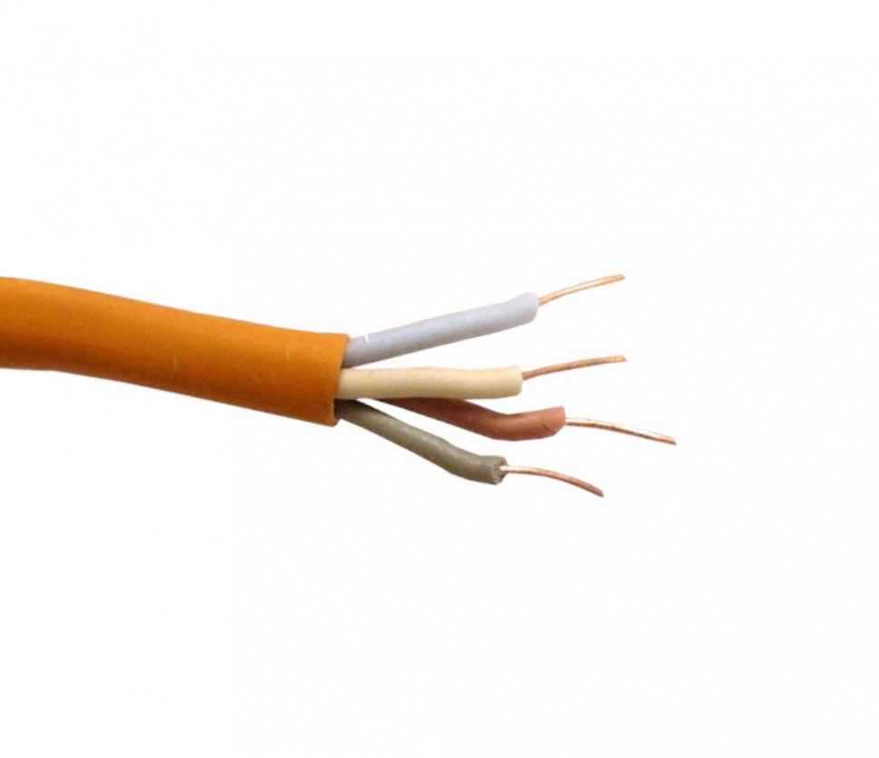 Кабель сигнальный ТЕХНОКАБЕЛЬ, неэкранированный, КПСнг(А)-FRLS, 2*2*0.2мм2 (0.51мм) 200м, оранж. АКЦИЯ