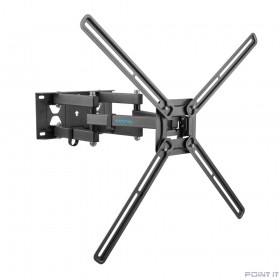 Kromax CORBEL-9 grey titan { 32&quot;-75&quot;;  Максимальная нагрузка: 50 кг;  VESA: 200x200, 200х300, 200х400, 300х200, 300х300, 300х400, 400х200, 400х300, 400х400, 600х400 мм;  Наклон: +5°-12°Поворот: ±90°}