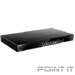 D-Link DMS-1100-10TP/A1A Настраиваемый L2 коммутатор с 8 портами 100/1000/2.5GBase-T и 2 портами 10GBase-X SFP+ (8 портов PoE 802.3af/at, PoE-бюджет 240 Вт)