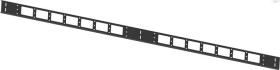 Кабельный органайзер 19, 42U, металлический, вертикального типа, черный М
