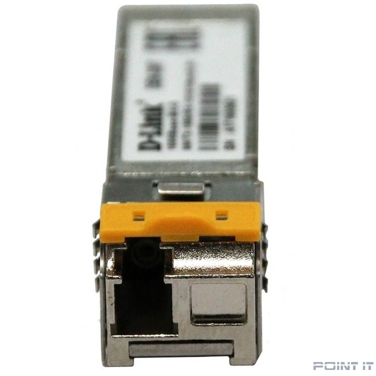 D-Link 330T/10KM/A1A WDM SFP-трансивер с 1 портом 1000Base-BX-D (Tx:1550 нм, Rx:1310 нм) для одномодового оптического кабеля (до 10 км, разъем LC)